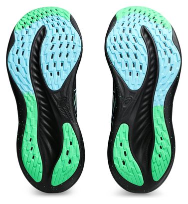 Chaussures Running Asics Gel-Nimbus 26 Noir/Vert/Bleu Homme