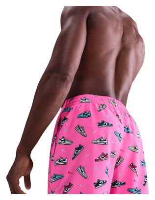 Swimsuit Nike Swim Multi Print Rose Homme
