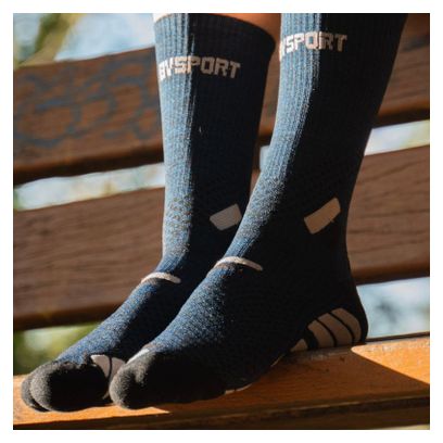 BV Sport Trail Ultra High Socks Blue/Grey