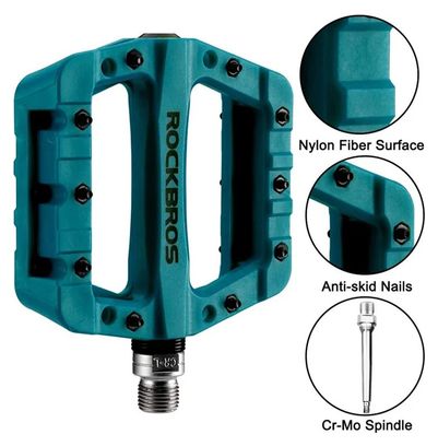 Pedals bike mountain nylon lightweight blue
