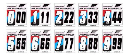 Forward Number Kit Front Plate White