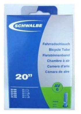 20 x1.10/1.50 Camera d'aria Schwalbe av6 vs valvola alu 40mm MTB/bmx