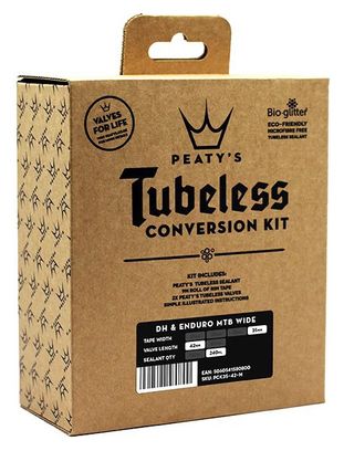 Peaty's DH / Enduro MTB Wide 35 mm Tubeless Conversion Kit