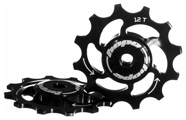 Paire de Galets HOPE 12 Dents/Sram 11 Vitesses Noir