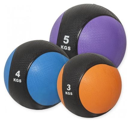 Lot de 3 médecine balls (3kg  4kg et 5kg)