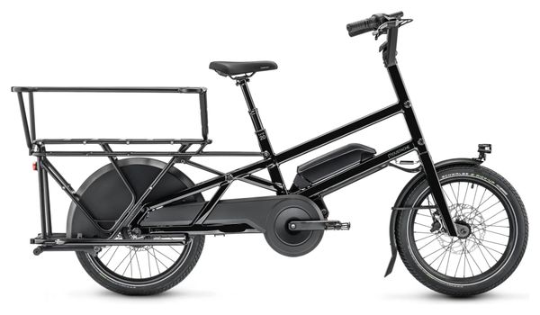 Vélo Cargo Longtail Électrique Moustache Bikes Lundi 20.5 Enviolo Heavy Duty 20'' 500 Wh Noir 2023