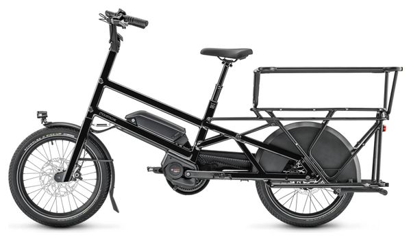 Vélo Cargo Longtail Électrique Moustache Bikes Lundi 20.5 Enviolo Heavy Duty 20'' 500 Wh Noir 2023