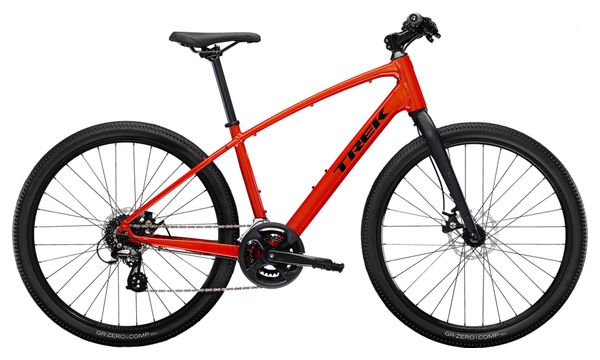 Vélo Fitness Trek Dual Sport 1 Shimano Tourney / Altus 8V 650mm Rouge Lave 2023