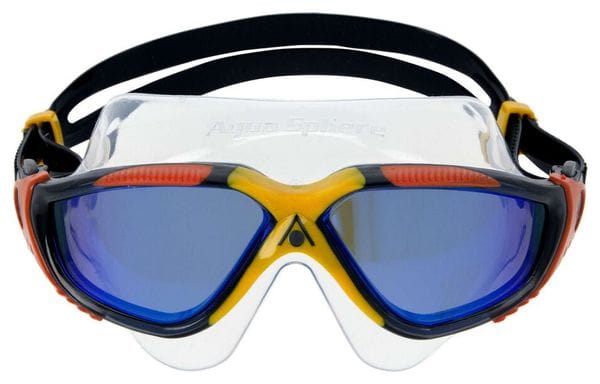 Aquasphere Vista Swim Mask Black - Blue Mirror Lenses