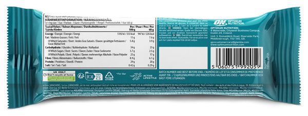 Boîte Whipped Protein (10x60g) - Optimum Nutrition - White Chocolate Caramel Peanut -  Barres Protéinées