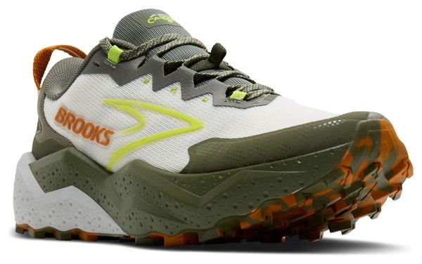 Brooks Caldera 8 Khaki/Geel Herenschoenen