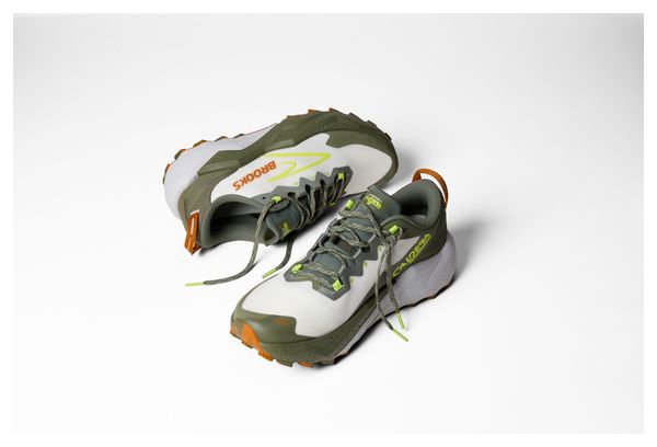 Brooks Caldera 8 Khaki/Geel Herenschoenen