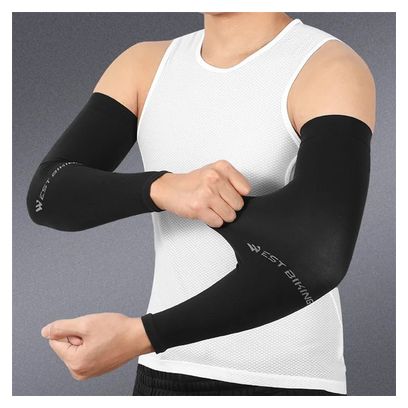 Manches de Bras Soie Glacée Refroidissantes Protection Solaire