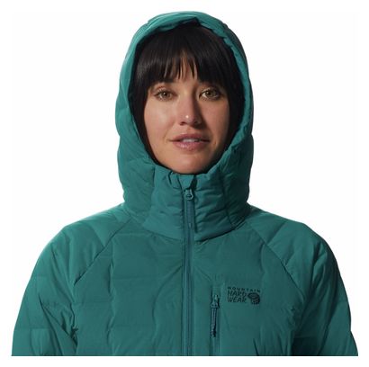 Damen Daunenjacke Mountain Hardwear Stretchdown Hoody Grün