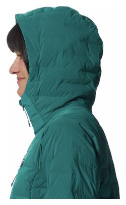 Damen Daunenjacke Mountain Hardwear Stretchdown Hoody Grün