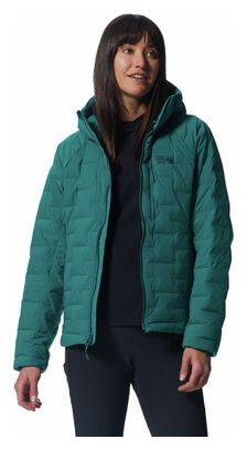 Damen Daunenjacke Mountain Hardwear Stretchdown Hoody Grün