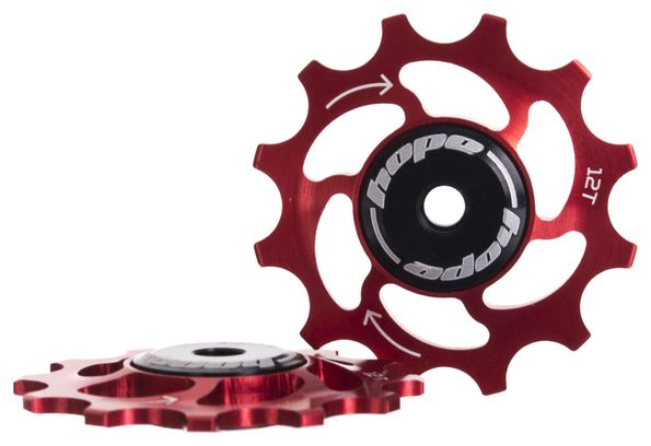 HOPE Pair of jockey wheels 12T/Sram 11 Speed Red