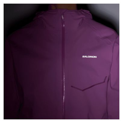 Chaqueta impermeable Salomon Bonatti Waterproof Rosa Mujer