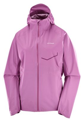 Chaqueta impermeable Salomon Bonatti Waterproof Rosa Mujer