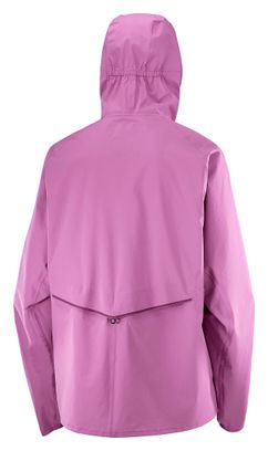 Chaqueta impermeable Salomon Bonatti Waterproof Rosa Mujer
