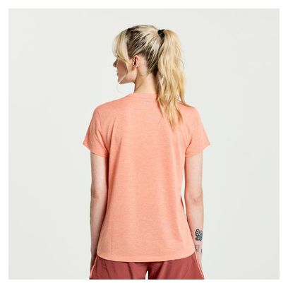 Kurzarm Trikot Women Saucony Stopwatch Run Coral