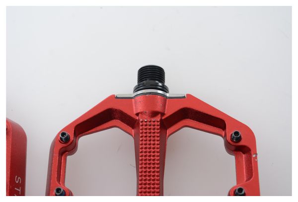 Refurbished Produkt - Flache Pedale CRANKBROTHERS STAMP 7 Rot S