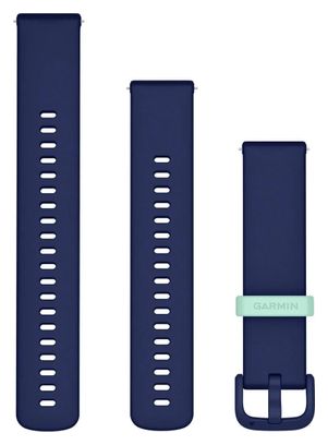 Muñequera de silicona Garmin de liberación rápida de 20 mm Azul marino