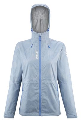 Veste Imperméable Femme Millet Fitz Roy Bleu Clair