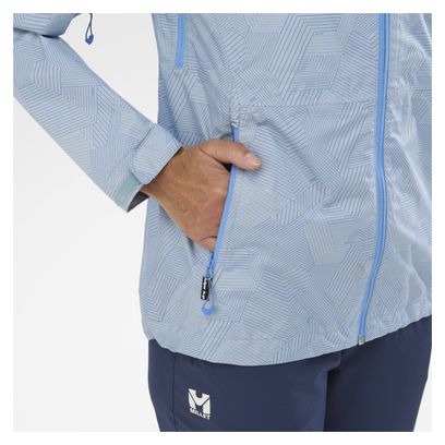 Veste Imperméable Femme Millet Fitz Roy Bleu Clair