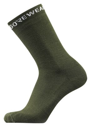 Unisex Gore Wear Essential Merino Socks Green