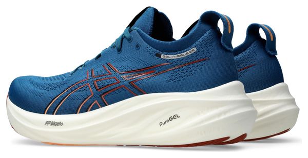 Chaussures Running Asics Gel-Nimbus 26 Bleu/Orange Homme