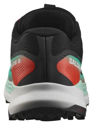 Salomon Ultra Glide 2 Trail Running Shoes Black/Green/Red