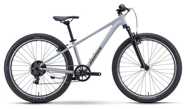 Raymon Nayta 26" Kids' Mountain Bike with Shimano 7-Speed Drivetrain, Gray, 2027