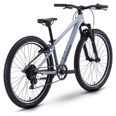 Raymon Nayta 26" Kids' Mountain Bike with Shimano 7-Speed Drivetrain, Gray, 2027