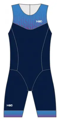 Tri-suit Mako Team Labyrinth Blue Uomo