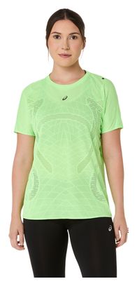 Camiseta de manga corta Asics Metarun verde para mujer