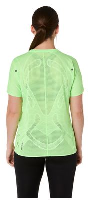 Camiseta de manga corta Asics Metarun verde para mujer