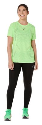 Camiseta de manga corta Asics Metarun verde para mujer