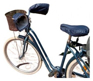 ANNABELLE Couvre selle Bleu - SUZON ET SUZETTE