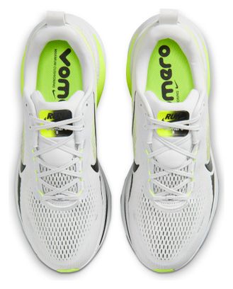 Nike Vomero 18 Running Shoes, White/Green, Men's