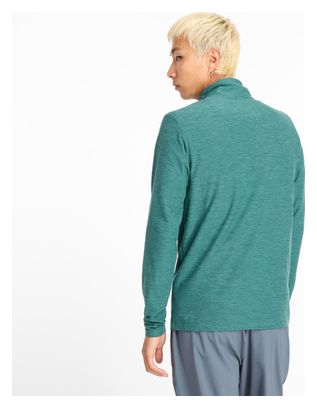 Haut 1/2 Zip New Balance Space Dye Vert Homme