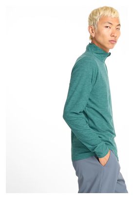 Haut 1/2 Zip New Balance Space Dye Vert Homme