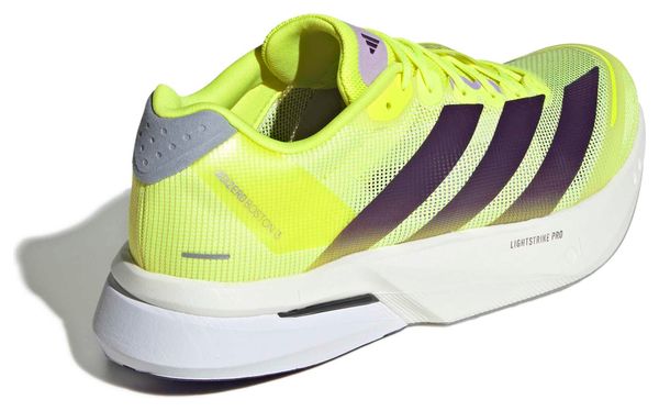Chaussures Running adidas Adizero Boston 13 Jaune/Violet Homme