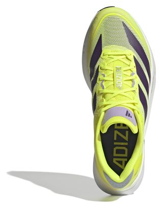 Chaussures Running adidas Adizero Boston 13 Jaune/Violet Homme