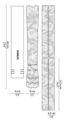 Kit de Protection Cadre Dyedbro Frame Camo Blanc