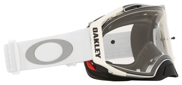 Oakley Airbrake MX White Clear Goggle / REF. OO7046-C4