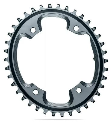 AbsoluteBlack Narrow Wide CX 1X Oval 110/4 BCD N/W Traction Chainring 12S Grey