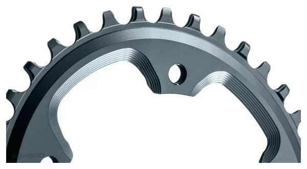 AbsoluteBlack Narrow Wide CX 1X Oval 110/4 BCD N/W Traction Chainring 12S Grey