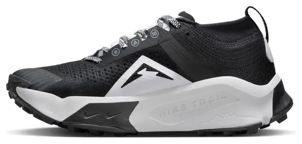 Nike ZoomX Zegama Trail Running Shoes Black White Women's
