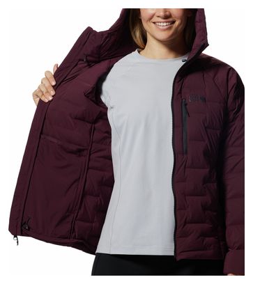 Mountain Hardwear Women's Stretchdown Hoody Bordeaux